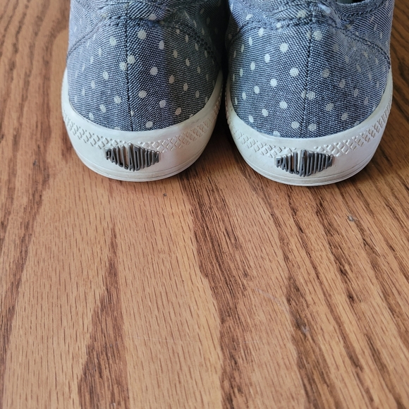 Palladium blue poka dot tennis shoes size 8 - Picture 4 of 6